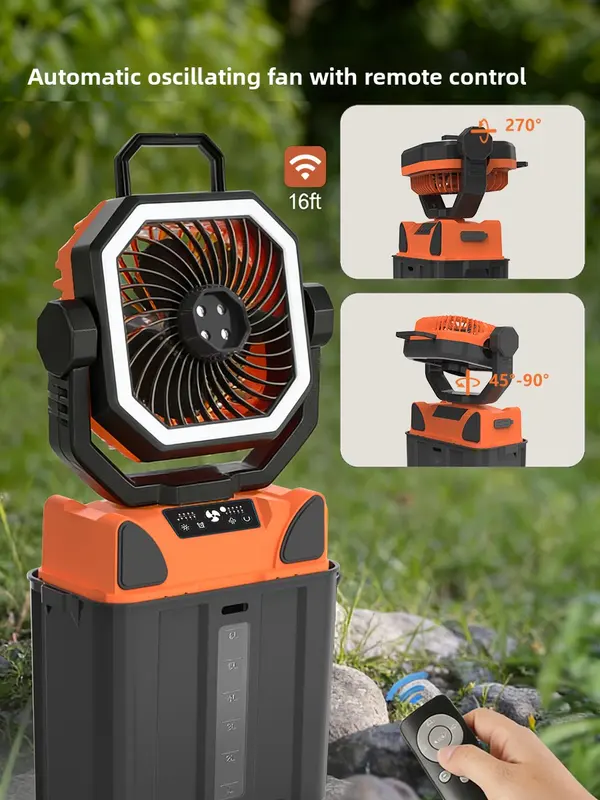 Spray Misting Cooling Fan, 3L, 5 V, Electric - view 4