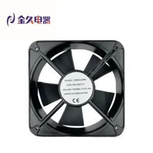 Square Axial Fan, 200mm, 110-125v, Electric