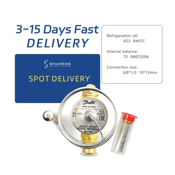 Stainless Steel Expansion Valve, 5t, R290, Te2 - view 2