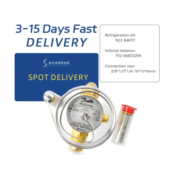 Stainless Steel Expansion Valve, 5t, R290, Te2 - view 3