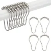 Stainless Steel Shower Curtain, 12PCS, Metal, Single