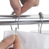 Stainless Steel Shower Curtain, 12PCS, Metal, Single - view 3