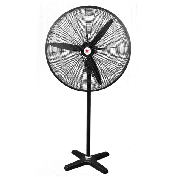 Stand Fan, 220v, 110v, 150w, Aluminum - view 2
