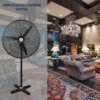 Stand Fan, 220v, 110v, 150w, Aluminum - view 4