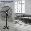 Stand Fan, 220v, 110v, 150w, Aluminum - view 5