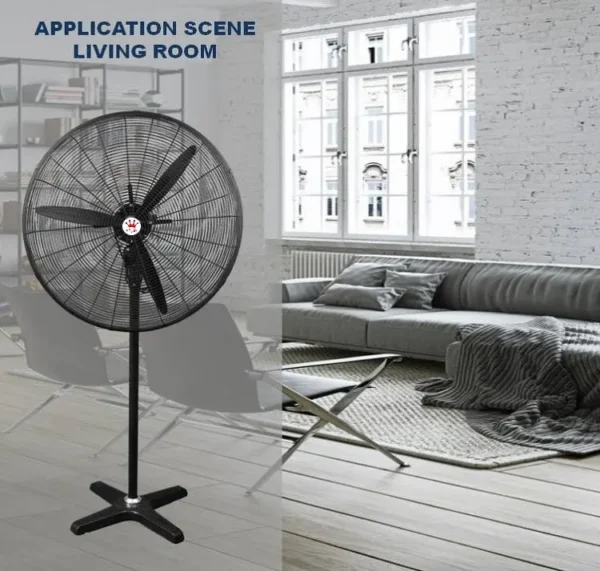 Stand Fan, 220v, 110v, 150w, Aluminum - view 5