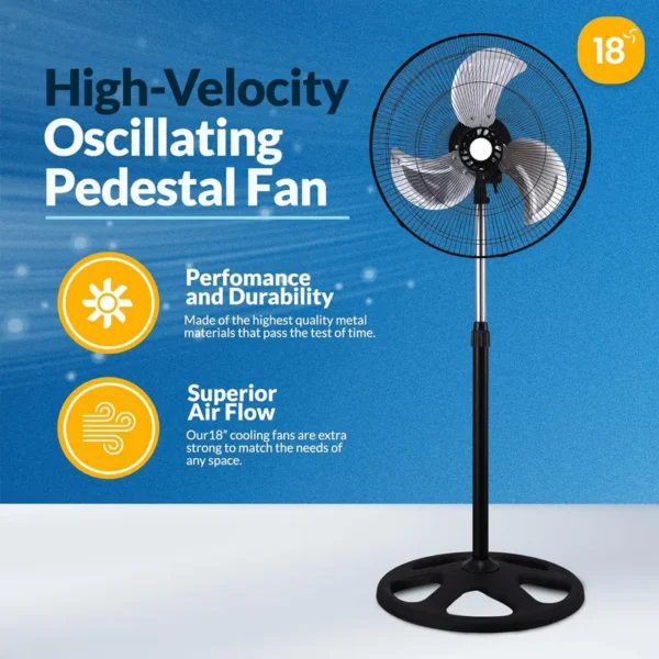 Stand Fan, Plastic, 110, 40w - view 2