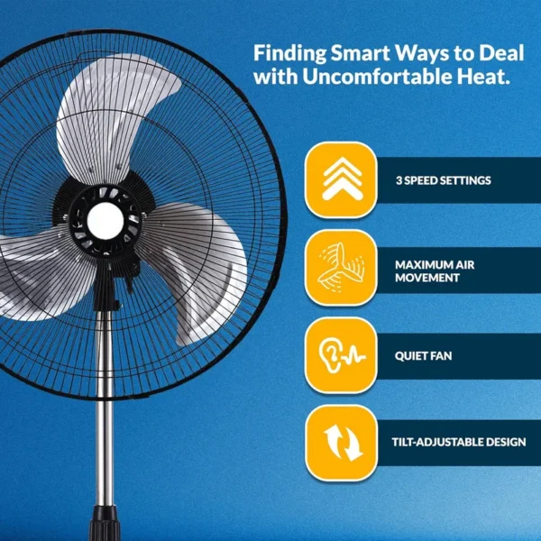 Stand Fan, Plastic, 110, 40w - view 3