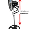 Standing Fan, 55w, Plastic - view 2