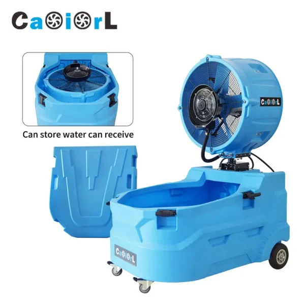 Standing Misting Fan, 380L, 1.3HP, Plastic - view 2