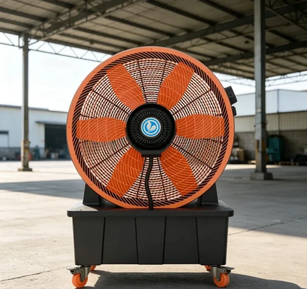 Standing Mobile Misting Fan, 1250mm, Plastic, PMSM - view 3