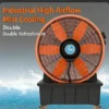 Standing Mobile Misting Fan, 1250mm, Plastic, PMSM - view 5