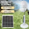 Standing Pedestal Electric Fan, Solar, USB - view 5