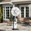 Standing Water Mist Fan, Plastic, 16-Inch, 15V, Solar - view 2