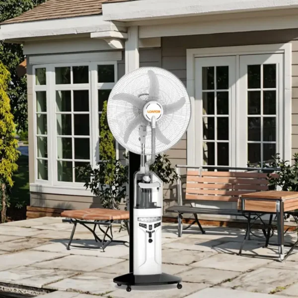 Standing Water Mist Fan, Plastic, 16-Inch, 15V, Solar - view 2