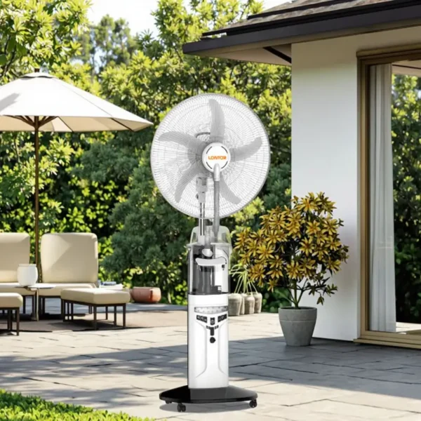 Standing Water Mist Fan, Plastic, 16-Inch, 15V, Solar - view 3