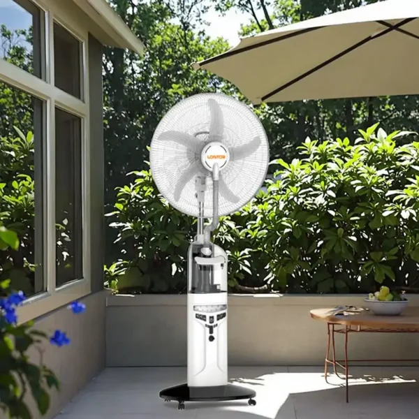 Standing Water Mist Fan, Plastic, 16-Inch, 15V, Solar - view 4