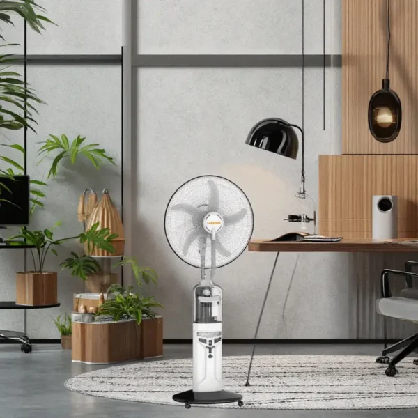 Standing Water Mist Fan, Plastic, 16-Inch, 15V, Solar - view 5