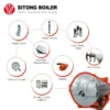 Steam Boiler, Stainless, Steel, 1000kg-20ton - view 5