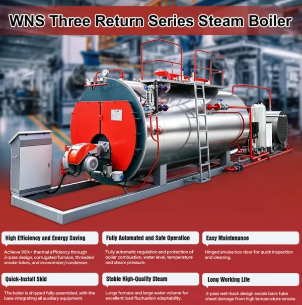 Steam Boiler, WNS, 98% - view 2