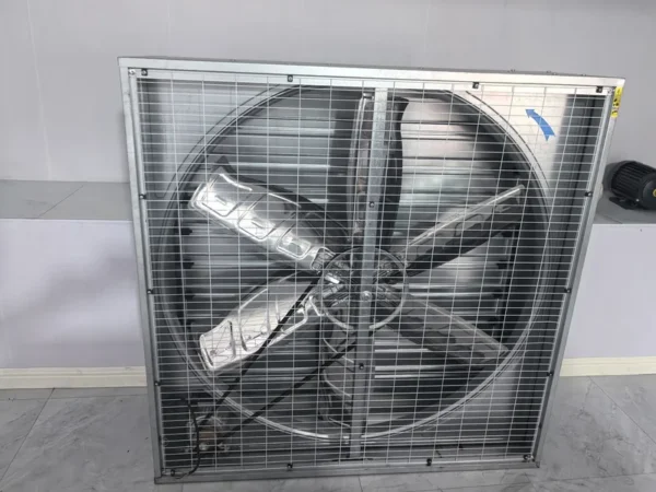 Steel Axial Exhaust Fan, Stainless, Wall - view 4