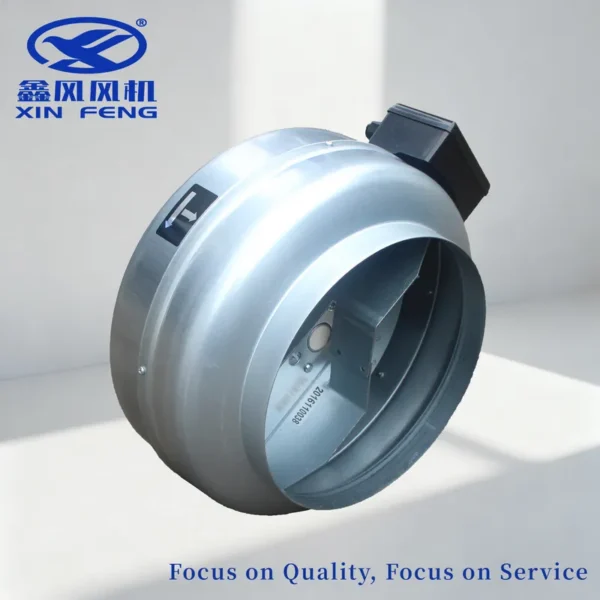 Steel Blade Inline Fan, Stainless, Wall - view 3