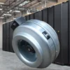 Steel Blade Inline Fan, Stainless, Wall - view 5