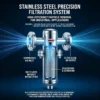 Steel Compressed Air Filter, HENGFENG, 316, Stainless, 99% - view 3