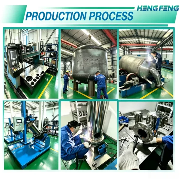 Steel Compressed Air Filter, HENGFENG, 316, Stainless, 99% - view 5