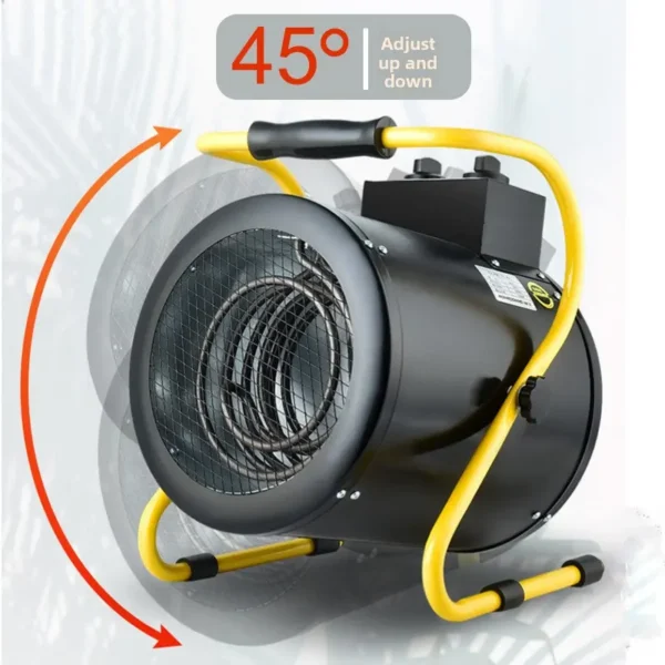 Steel Electric Space Heater, 120V, Portable, Stainless - view 3
