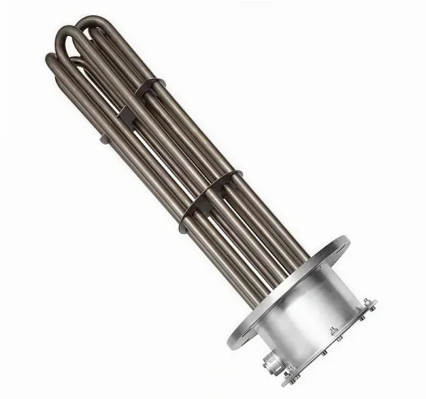 Steel Flange Immersion Heater, Stainless, 220-380V - view 2