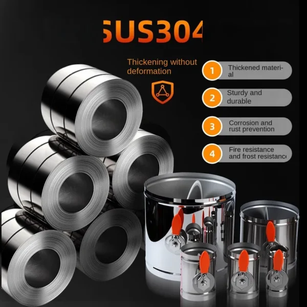 Steel Manual Butterfly Valve, 304, Stainless - view 3