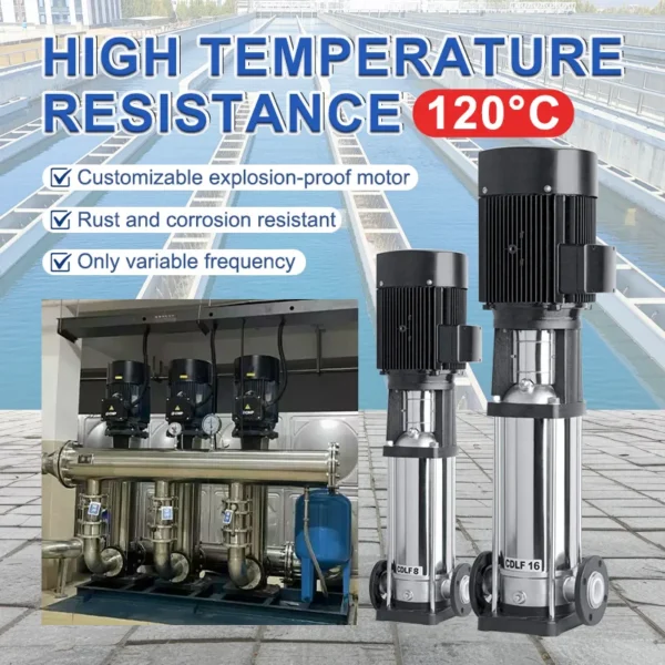 Steel Multi-stage Centrifugal Pump, Stainless, Electric - view 2