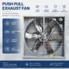 Steel Negative Pressure Fan, Stainless, 220v, 24000m³ - view 3