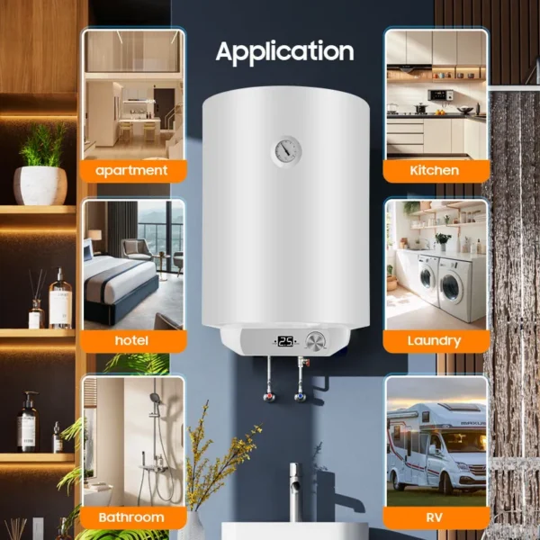 Storage Water Heater, 30L-100L, Wall - view 5