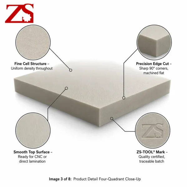 Strength Rigid Polyurethane Panel, ZS-TOOL, 150kg/m3, Wall - view 3