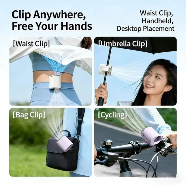 Stroller Clip Fan, 2in1, Portable, 199, 360° - view 4