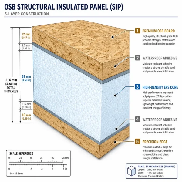 Structural Insulated Sandwich Panel, OSB, SIP, Roof - view 6