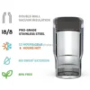 Stubby Beer Can Cooler, 375ml, Wall, Stainless, Steel - view 3