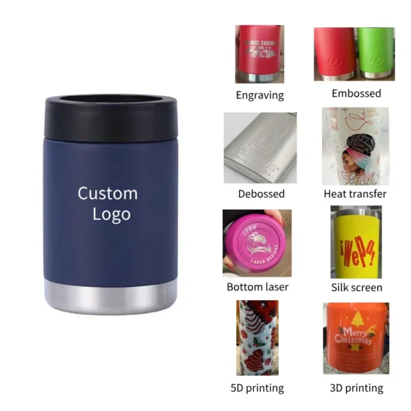 Stubby Beer Can Cooler, 375ml, Wall, Stainless, Steel - view 5