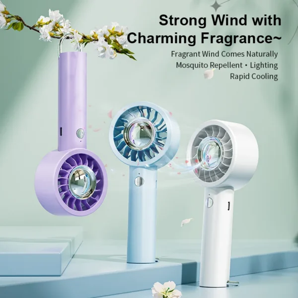Summer Portable Mini Fan, USB, ABS - view 2