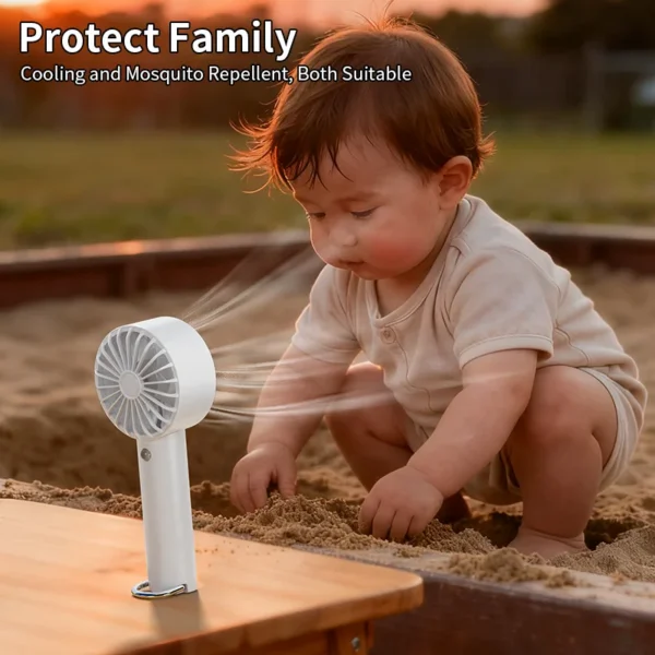 Summer Portable Mini Fan, USB, ABS - view 3
