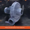 Supply Air Combustion Fan, Centrifugal, 220 V, Corded Electric - view 3