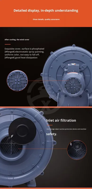Supply Air Combustion Fan, Centrifugal, 220 V, Corded Electric - view 5