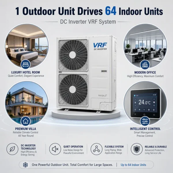 System Central Air Conditioner, HVAC, Inverter, VRF - view 5