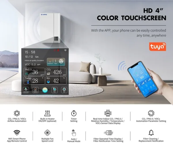System Heat Recovery Unit, E-VIPO, VMC, HRV, ERV - view 3