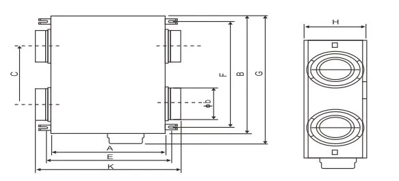 System Wall-mounted Axial Fan, ERV, 220V - view 4