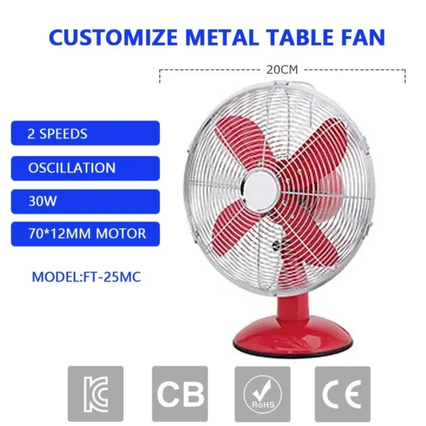 Table Desk Fan, 220v, Electric - view 5