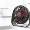 Table Desktop Usb Fan, Portable, 2000mAh - view 2