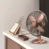 Table Fan, 10-inch, 4-Aluminum-Blade, 3-Speed, Copper - view 2